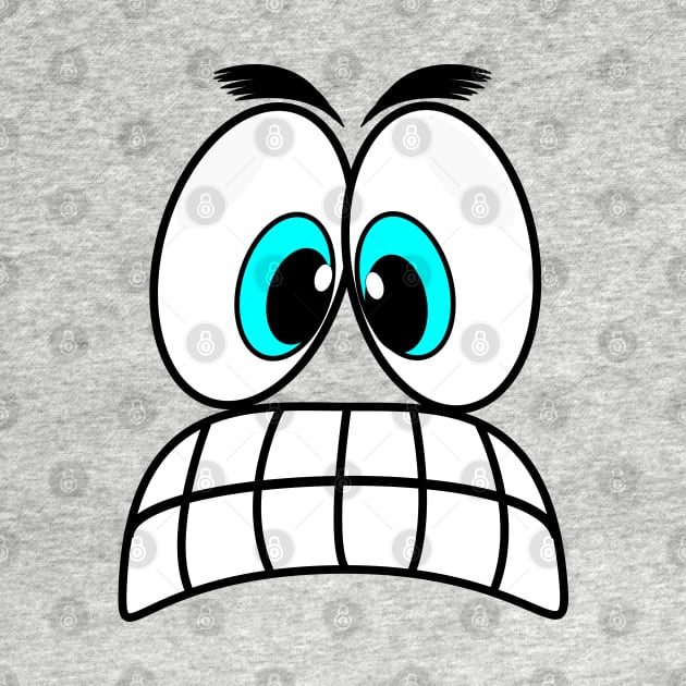 Angry Funny Face Cartoon Emoji by AllFunnyFaces